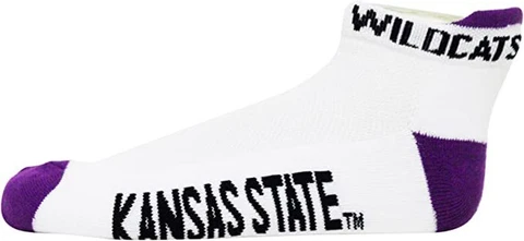 NCAA Kansas State Wildcats Tide One Size Tab Socks Cover