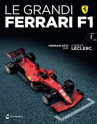 RARE 1:24 F1 FERRARI SF21 Charles Leclerc 2021 IXO +BOX +Magazine - Immagine 1 di 4