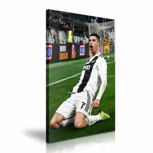 Cristiano Ronaldo Juventus Fußballverein Leinwand Wandbild Bild Druck 50x76cm  - Bild 1 von 2