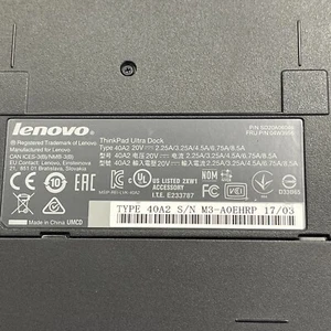 Lenovo T460, T460s pro Dock Station Type 40A2 HDMI, Without Key, Or Power Supply - Picture 1 of 5
