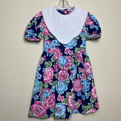 Vestido Vitnage Niñas Floral Forever Floral Talla 7 Blanco Babero Foto 1 de 4