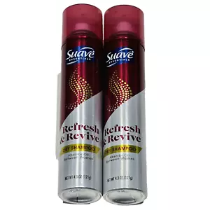 2er Pack Suave Essentials Refresh & Revive Trockenshampoo absorbiert Öl zwischen den Wäschen - Bild 1 von 1