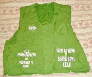 2001 Super Bowl XXXV NFL Ravens Official Original Media Weste Tampa Florida - Bild 1 von 4
