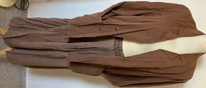 Abito donna casual VINTAGE gonna lunga e blazer taglia 40 marrone LAVATO viscosa - Foto 1 di 12