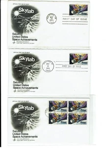 #1529 Skylab I Space 5/14/1974 FDCs ARTCRAFT 4 Covers Houston, TEXAS !! - Picture 1 of 2