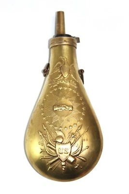 Poire à poudre guerre de sécession / Model of a USA Civil War powder flask - Photo 1/4