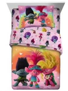 Trolls "Bandtastic" Kids Reversible Bed Set-W36641874501, W24788338834 - Picture 1 of 9