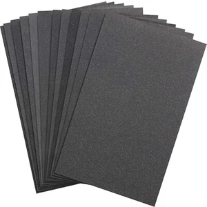 Abrasive Dry Wet Waterproof Sandpaper Sheets Assorted Grit of 400/600/ 800/10... - Picture 1 of 5