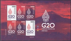 Indonesia - Indonesie Issue 2022 (MS 3824-3826) President G20 - Picture 1 of 1