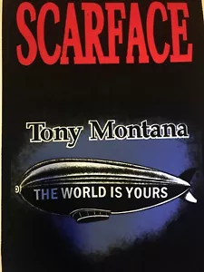 Scarface The World Is Yours Classic Original Vintage Blacklight Poster Rare - Picture 1 of 1