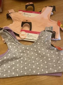 4x Teen / Girls Bra Lot (Size 28) Bralette / Sports / No Wire / Double Layer Frt - Picture 1 of 8