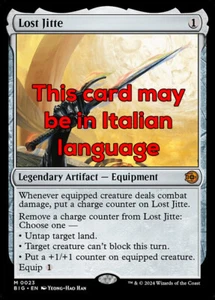 MTG LOST JITTE 23 EXC - JITTE PERDUTO - BIG IT - MAGIC - Picture 1 of 1