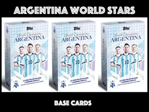 JUEGO DE CARTAS BASE DE EQUIPO DE CAMPEONES MUNDIALES ARGENTINA TOPPS - Imagen 1 de 56