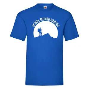Serial Munro Bagger T-Shirt, Funny Scottish Hillwalking Tshirt, Munro Bagging - Picture 1 of 12