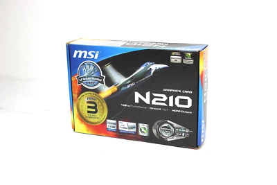 MSI GeForce N210-MD512D3H/TC Low Profile Ready Video Card, TurboCache 1GB - Image 1 of 4