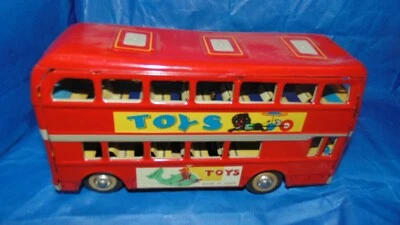 doppeldecker bus  blech chinese   ca 80 jahre friktion - Bild 1 von 4