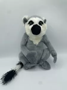 Ganz Webkinz Realistic Lemur 9" Plush Gray White Ring Tail Stuffed Animal Toy - Picture 1 of 2