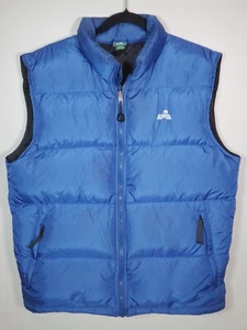 EMS Eastern Mountain Sports Goose Down Puffer Vest Cobalt Blue Packable Men's M - Picture 1 of 13