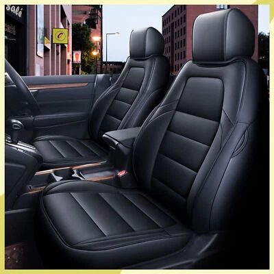 For 2017-2023 Honda CRV Seat Cover Front & Rear Leather Protector Full Surround - Image 1 of 4