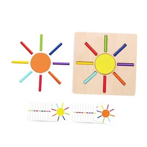 Toddlers Color Matching Game Wooden Learning Color Sorting Toy Educational Toy - Picture 1 of 7