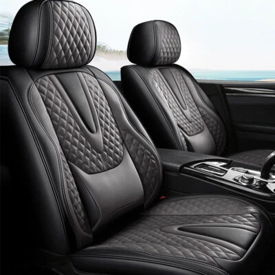For Ford F150 F250 F350 Car Seat Cover Leather 5 Seats Front Rear Protection Mat Foto 1 de 4