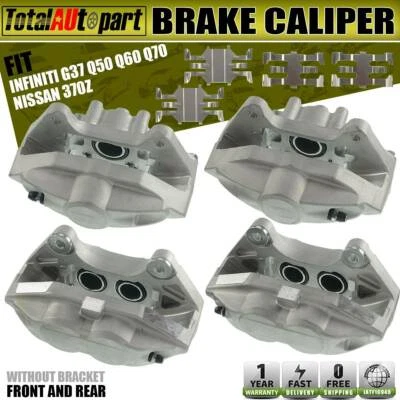 4x Pinza de freno delantera y trasera para Infiniti G37 FX50 M37 Q50 Q60 Q70 Nissan 370Z Foto 1 de 4