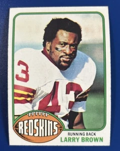 1976 Topps Football Larry Brown Washington Redskins # 115 - Picture 1 of 2