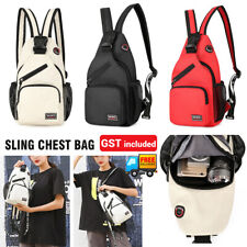 Men Small Chest Bag Pack Travel Sport Shoulder Sling Backpack Cross Body Outdoor