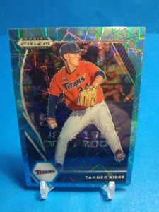2021 Panini Prizm Draft Picks blue velocity  Tanner Bibee RC # PDP-156 Guardians