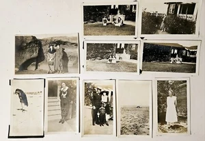 10 snapshots of Mostly ladies In Assorted Attire 1919 To Mid 1920s - Picture 1 of 9