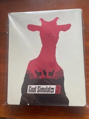 GOAT SIMULATOR 3 STEELBOOK ONLY NEW G2 XBOX PC PS4 PS5 + RARE STEEL METAL BOX - Image 1 of 3