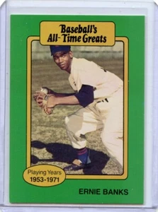 1987 Hygrade Baseball All-Time Great Ernie Banks Chicago Cubs 💥💥🎆 NM+ - Picture 1 of 2