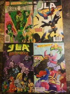 Lot of 4 DC Comic Books Justice League of America Green Lantern Power Rangers - Picture 1 of 11