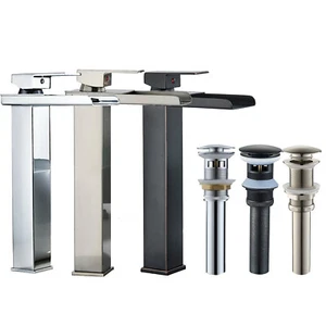 Bad Waschtisch Waschtischarmatur Einhand Wasserfall Gefäß Mischbatterie Deckmontage - Bild 1 von 65