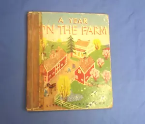 A Year On The Farm By Lucy Sprague Mitchell A Little Golden Book - Hardcover - Foto 1 di 7