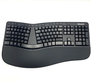 Microsoft Tastiera Ergonomica Business Cablata USB LXM-00001 Nero Modello Split 1878 - Foto 1 di 10
