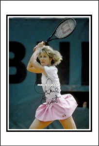 Chris Evert, Autographed, Pure Cotton Canvas Image. Limited Edition (CE-20) - Picture 1 of 1