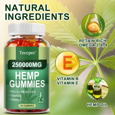 TECEPEC Natural Gummies Promotes Muscle Joint Health Balances Skin Nourishes Hair Nails