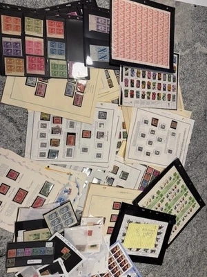 Lote de caja de estampillas de Estados Unidos y barridos de piso Foto 1 de 4