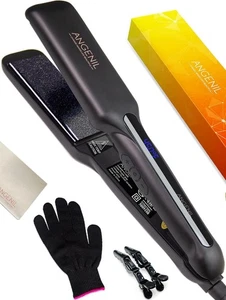 ANGENIL Piastra per i Capelli Larga Professionale + Borsa Viaggio Grande AD002 - Imagen 1 de 11