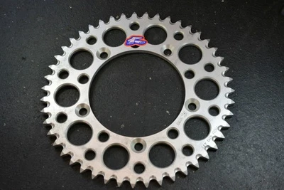 Renthal Ultralight Rear Sprocket - Silver - 47T - 192U-420-47GPSI - Image 1 of 2