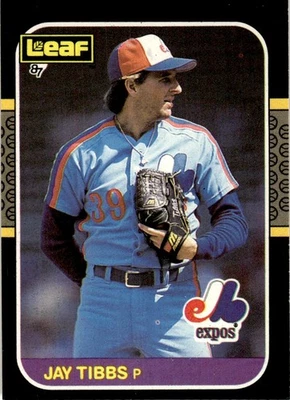 1987 Leaf Jay Tibbs Montreal Expos #207 - Image 1 of 2