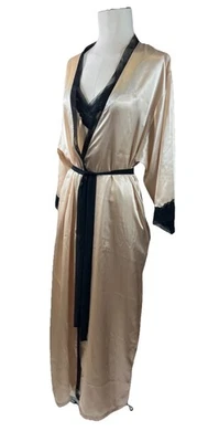 New Oscar De La Renta Pink Label 2 pc Sleepwear Nightgown With Robe Set Small - Image 1 of 4