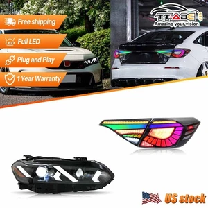 Headlight LED Tail Lights For 2022-2025 Honda Civic Sedan W/Animation Sequential - Picture 1 of 24