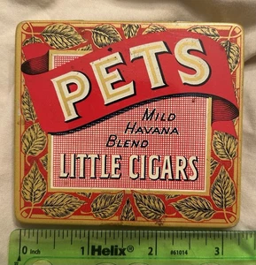 Mini cigarros pequeños de colección Pocket Tin Clover Tobacco Co. Pets Havana Blend - Imagen 1 de 4