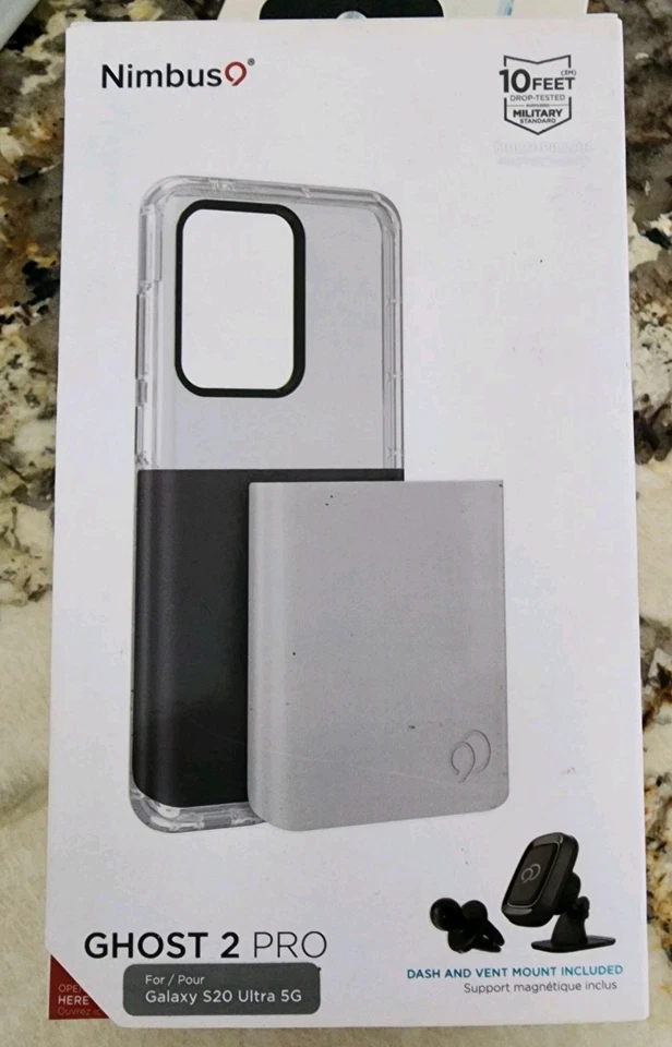 Funda Nimbus9 Ghost 2 Pro Galaxy S20 Ultra 5G + Kit de Montaje - Nueva en Caja Foto 1 de 4