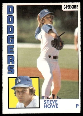 1984 O-Pee-Chee Steve Howe Los Angeles Dodgers #196 - Image 1 of 2