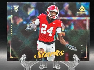 Malaki Starks 2025 Panini Luminance Rookie Black /75 RC #200 Georgia Baltimore - Picture 1 of 2