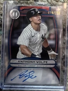Tarjeta automática Topps Tribute Anthony Volpe Topps 2025 certificado en tarjeta/150 Yankees - Imagen 1 de 2