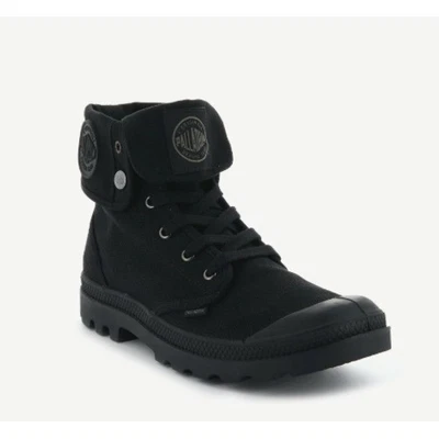 Palladium Baggy Black Canvas Boots High Top Sneakers Men's 10.5 Fold Down NIB - Image 1 of 4